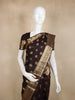 Brown Floral Woven Pure Kanchipuram Silk Saree