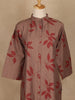 Brown Leaf Design Printed Cotton Kurti
