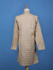 Brown Textured Cotton Kurta For Men - Diadem