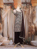 Brown Sequins Embroidered Design Georgette Palazzo Suit with Net Dupatta
