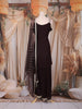 Brown Sequins Embroidered Design Georgette Palazzo Suit with Net Dupatta