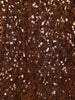 Brown Sequins Embroidered Net Lehenga Set With Dupatta - Diadem