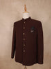 Brown Solid Design Polynosic Sherwani Suit