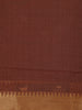 Brown Solid Design Pure Cotton Saree