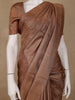 Brown Solid Design Pure Tussar Silk Saree