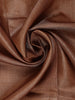 Brown Solid Design Pure Tussar Silk Saree