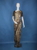 Brown Tribal Printed Tussar Silk Saree