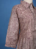 Brown Abstract Designed Semi Silk Salwar Suit