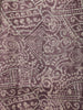 Brown Abstract Designed Semi Silk Salwar Suit