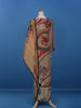 Brown Abstract Prints Crepe Straight Cut Salwar Suit - Diadem