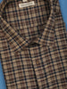 Brown & Black Checked Design Half Sleeve Cotton Shirt