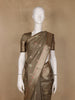 Brown Floral Butta Woven Pure Kanchipuram Silk Saree - Diadem