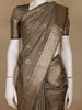 Brown Floral Butta Woven Pure Kanchipuram Silk Saree - Diadem