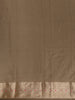 Brown Floral Butta Woven Pure Kanchipuram Silk Saree - Diadem