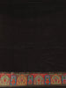 Brown Floral Design Print Silk Saree - Diadem