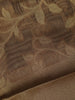 Brown Floral Design Tissue Silk Saree - Diadem