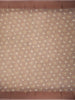 Brown Floral Designed Chanderi Cotton Saree - Diadem