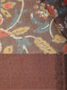 Brown Floral Designed Chanderi Cotton Saree - Diadem