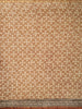 Brown Floral Designed Chanderi Cotton Saree - Diadem