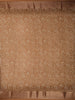 Brown Floral Designed Chanderi Cotton Saree - Diadem