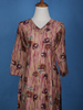 Brown Floral Designed Cotton Salwar Suit - Diadem