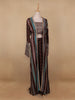Brown Floral Designed Georgette Salwar Suit