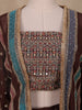 Brown Floral Designed Georgette Salwar Suit