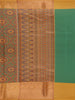 Brown Floral Designed Kora Printed Saree - Diadem