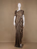 Brown Floral Designed Semi Tussar Saree - Diadem