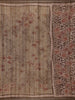 Brown Floral Designed Semi Tussar Saree - Diadem