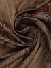 Brown Floral Designed Semi Tussar Saree - Diadem