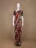 Brown Floral Designed Semi Tussar Saree - Diadem