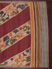 Brown Floral Designed Semi Tussar Saree - Diadem