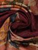 Brown Floral Designed Semi Tussar Saree - Diadem