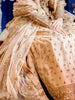 Brown Floral Embroidered Pakistani Net Lehenga for Bridesmaids - Diadem