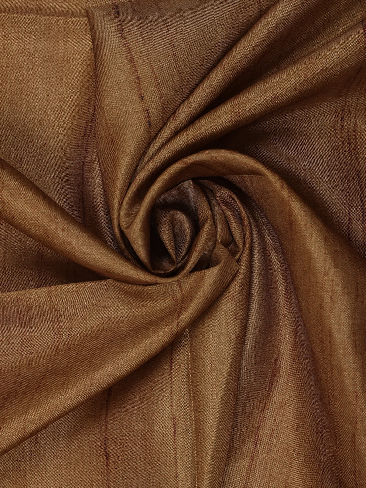 Brown Floral Printed Tussar Silk Saree - Diadem