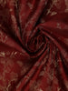 Brown Floral Woven Pure Kanchipuram Silk Saree - Diadem