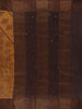 Brown Floral Woven Pure Tussar Silk Saree - Diadem