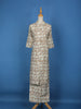 Brown Floral Designed Cotton Salwar Suit - Diadem