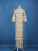 Brown Floral Designed Cotton Salwar Suit - Diadem
