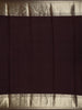 Brown Floral Woven Pure Kanchipuram Silk Saree - Diadem