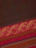 Brown Solid Design Cotton Fancy Saree - Diadem