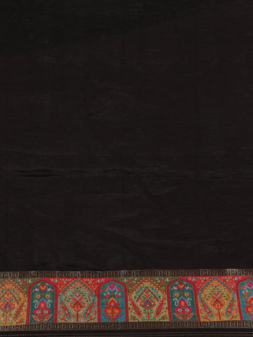 Brown Tissue Banarasi Saree With Paithani Border - Diadem