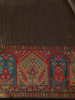 Brown Tissue Banarasi Saree With Paithani Border - Diadem