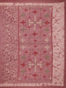 Brownish Maroon Striped Design Semi Tussar Saree