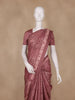 Brownish Maroon Striped Design Semi Tussar Saree