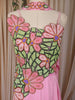 Bubblegum Pink Floral Beads Embroidered Design Net Fancy Lehenga with Choker Dupatta