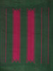 Burgundy And Bottle Green Dual-Tone Handwoven Silk Saree