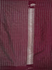 Burgundy Birds Woven Design Semi Banarasi Saree with Self Border