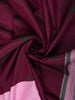 Burgundy Butta Zari Woven Design Pure Kanchipuram Silk Saree with Contrast Border